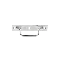 Afbat Accessoire Pour Volet, Fenêtre Et Portail-Poignée sur platine longueur 120 mm - acier zingué jaune