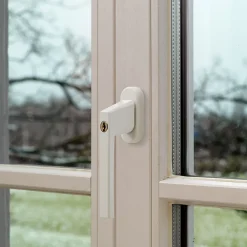 Abus Poingée de fenêtre à clé blanche