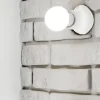 Velamp Point lumineux thermoplastique avec douille E27, base droite. Blanc