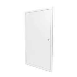 Atole Porte Affleurante pour bac d'encastrement BTT4 - 2x13 modules - Blanc - H. hors-tout 946 mm