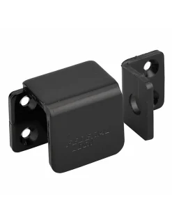 Thirard Loquet, Targette Et Moraillon De Porte-Porte-cadenas renforcé à recouvrement, gauche, acier, protection pour fermeture, noir -