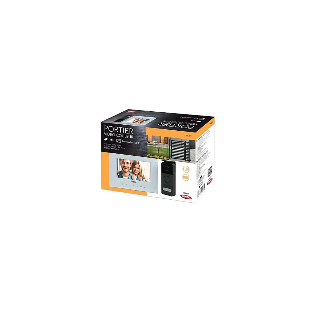 Semac Visiophone-Portier AudioVideo Écran 7 pouces 2 fils