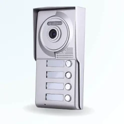 BT SECURITY Portier interphone vidéo classic 4 fils - 4 appartements - 4 écrans noirs