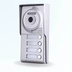 BT SECURITY Portier interphone vidéo classic 4 fils - 4 appartements - 4 écrans blancs 7