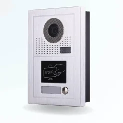 BT SECURITY Portier interphone vidéo classic-2 4 fils - 1 écran noir - avec lecteur de badge