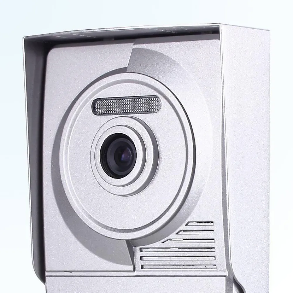 BT SECURITY Portier interphone vidéo neo 2 fils - 1 appartement - 2 écrans tactiles connectés 7" blanc - avec lecteur de badge