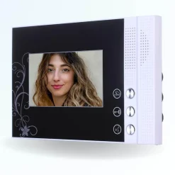 BT SECURITY Visiophone-Portier interphone vidéo pili 4 fils - 1 écran noir