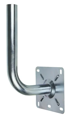 SLX Antenne, Parabole Et Fixation-Poteau d'antenne avec base - Forme L, ø40 mm, décalage de 18 cm