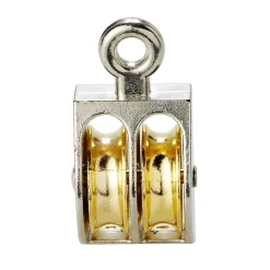 Diall Poulie fixe 2 galets ø3 cm Alliage de zinc
