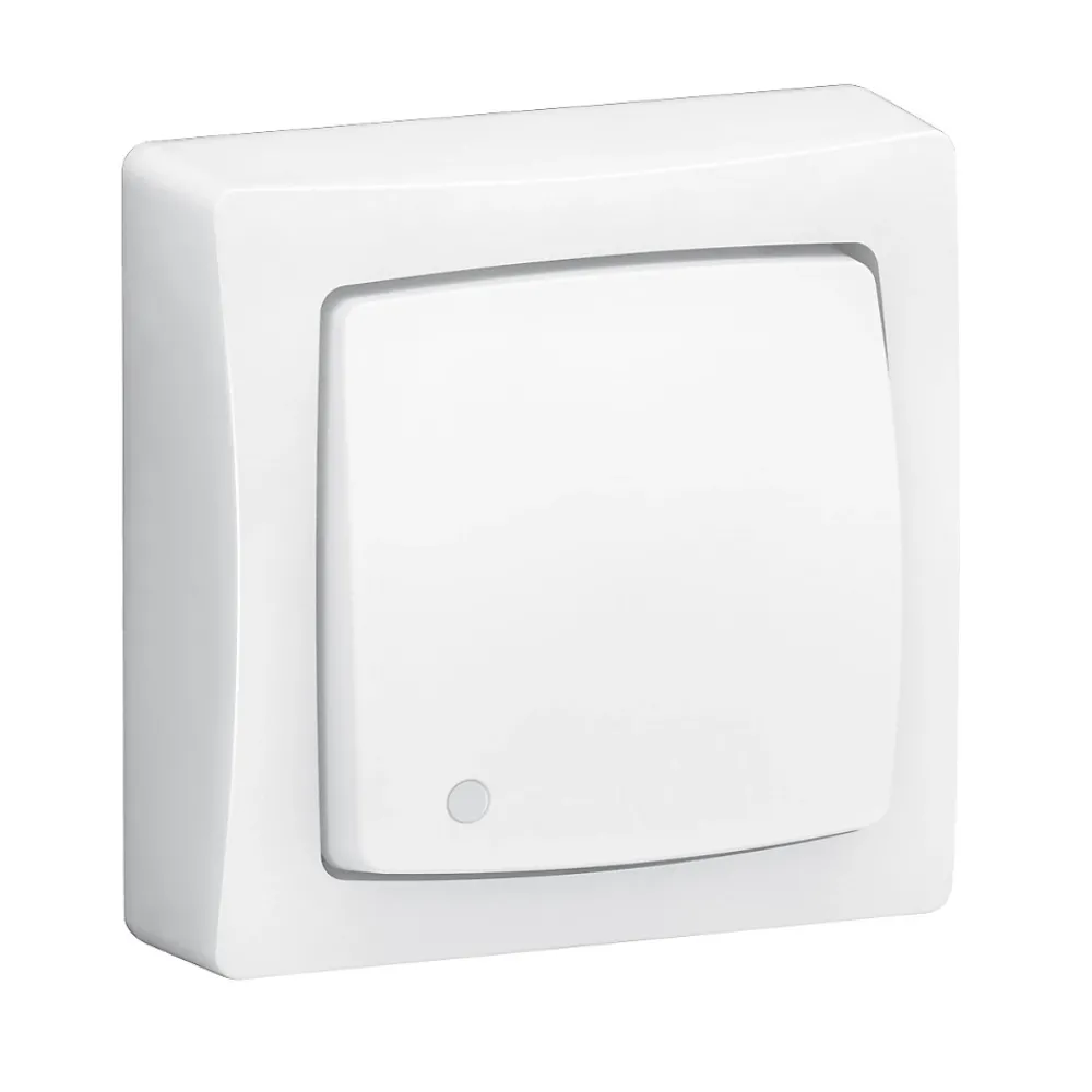 Legrand Poussoir avec voyant ASL complet blanc