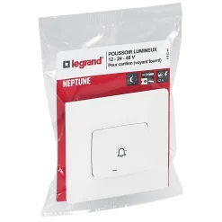 Legrand Poussoir lumineux carillon Neptune