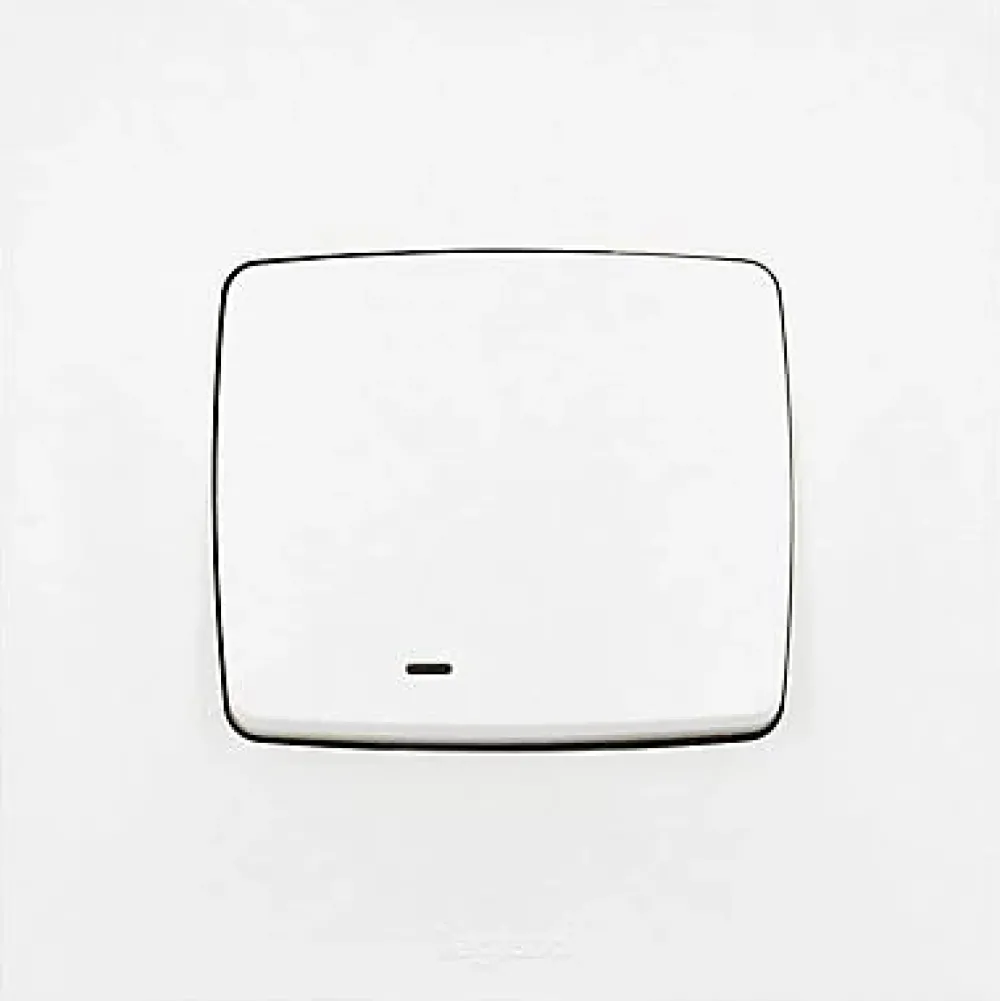 Legrand Interrupteur Encastrable-Poussoir lumineux Neptune plastique blanc