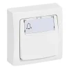 Legrand Interrupteur En Saillie-Poussoir porte étiquette ASL blanc