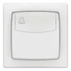 Legrand Interrupteur En Saillie-Poussoir simple avec porte étiquette complet blanc