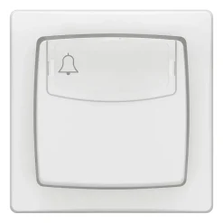 Legrand Interrupteur En Saillie-Poussoir simple avec porte étiquette complet blanc