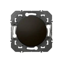 Legrand Interrupteur Encastrable-Poussoir simple Dooxie 0 952 64 noir 6A 250V