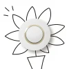Legrand Interrupteur Encastrable-Poussoir simple Dooxie blanc