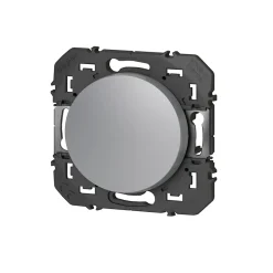 Legrand Interrupteur Encastrable-Poussoir simple Dooxie aluminium