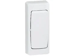 Legrand Interrupteur En Saillie-Poussoir étroit ASL blanc brillant
