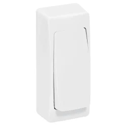 Legrand Interrupteur En Saillie-Poussoir étroit ASL blanc brillant
