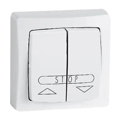 Legrand Interrupteur En Saillie-Poussoir volet roulant ASL blanc