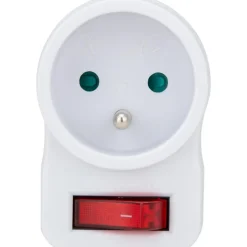 Zenitech Prise 16A avec interrupteur - Blanc -