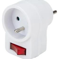 Zenitech Prise 16A avec interrupteur - Blanc -