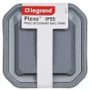 Legrand Prise avec clapet Plexo gris à griffes
