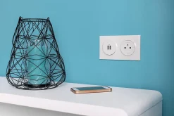 Legrand Prise Encastrable-Prise avec terre affleurante Dooxie blanc carrée