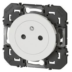 Legrand Prise Encastrable-Prise avec terre affleurante Dooxie blanc carrée