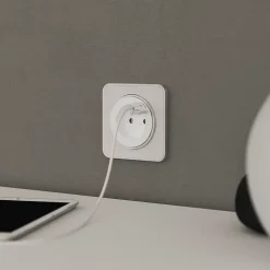Jacobsen Prise Encastrable-Prise avec terre + 1 x USB-C Espen blanc à composer