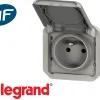 Legrand Prise de courant 16A 2P+T Plexo™ grise composable