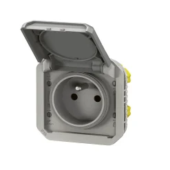 Legrand Prise de courant 16A 2P+T Plexo™ grise composable