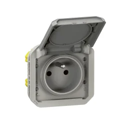 Legrand Prise de courant 16A 2P+T Plexo™ grise composable