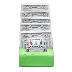 Schneider Electric Prise Encastrable-Prise de courant avec terre affleurante complète Ovalis blanc, lot de 5