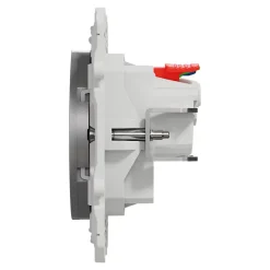 Schneider Electric Prise Encastrable-Prise de courant avec terre affleurante 16A Odace aluminium