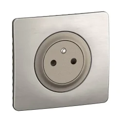 Legrand Prise Encastrable-Prise de courant avec terre Céliane titanium sans plaque