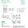 Schneider Electric Prise En Saillie|Prise Étanche-Prise de courant 2 pôles + terre étanche complète saillie Mureva Styl anthracite