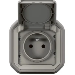 Legrand Prise de courant étanche à encastrer Plexo gris 16A, 250V - 070031L -