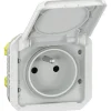 Legrand Prise Encastrable-Prise de courant étanche - Plexo - Composable - - 2P+T - 16 A - Blanc - IP55