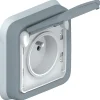 Legrand Interrupteur Étanche-Prise de courant étanche 2P+T PLEXO 16A encastré - - 069831