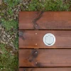 Thomson Prise de sol étanche ronde 16A 2 pôles + terre, aluminium brossé IP55,