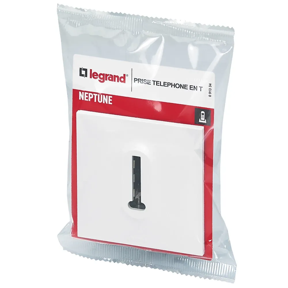 Legrand Prise Encastrable-Prise de téléphone Neptune plastique blanc mat