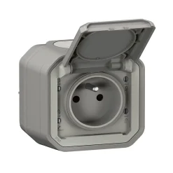 Legrand Prise Plexo gris en saillie 220V