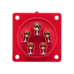 Ide Interrupteur Étanche-Prise Male Encastrable Tétrapolaire 32a 3p+n+t 380v - 5 Broches - étanche Ip44 -