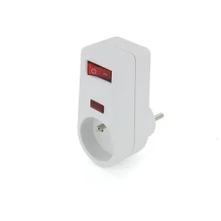 Chacon Prise parafoudre 1x16A 3500W 250V - Blanc - On/Off -