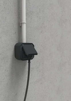 Legrand Prise 2 pôles avec terre complet saillie Plexo anthracite
