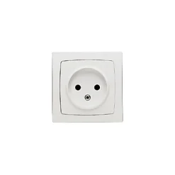 Legrand Prise 2 pôles sans terre en saillie blanc