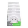 Schneider Electric Prise 2 pôles + terre affleurante Odace blanc complet - lot de 5 pièces