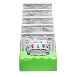 Schneider Electric Prise 2 pôles + terre affleurante Odace blanc complet - lot de 5 pièces